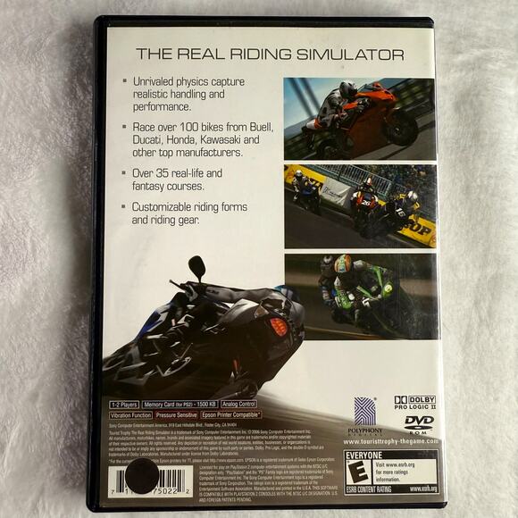 Tourist Trophy PS2 Complete CIB (2006) Real Riding Simulator Motorcycle Racing - Picture 2 of 7